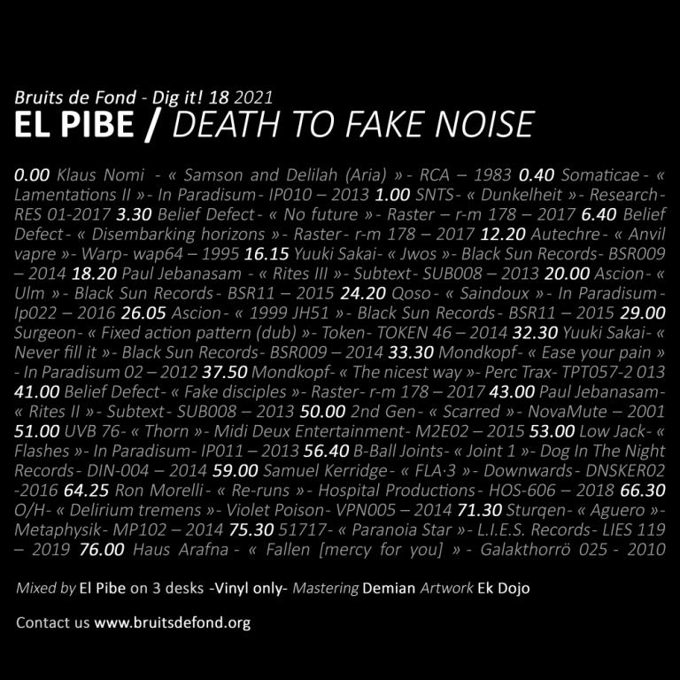 El Pibe DeathToFakeNoise Dig it 18 2021 B reduce